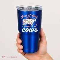 Just A Girl Who Loves Cows Gift Tumbler thumb 2