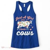 Just A Girl Who Loves Cows Gift Women's Tank Top thumb 0