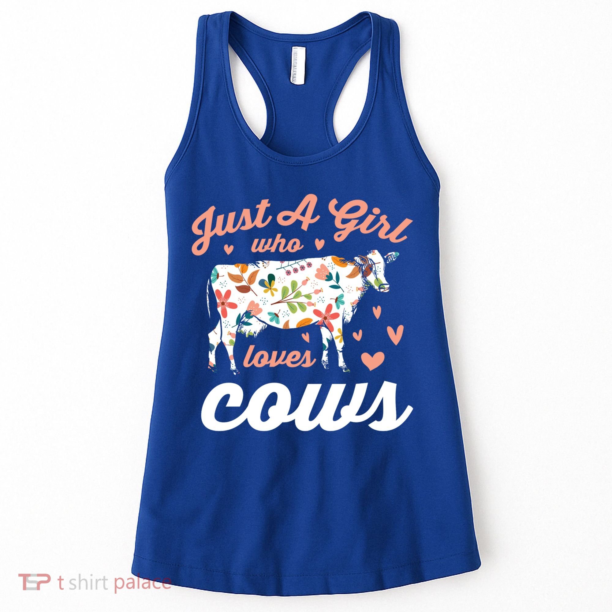 Just A Girl Who Loves Cows Gift Women's Tank Top