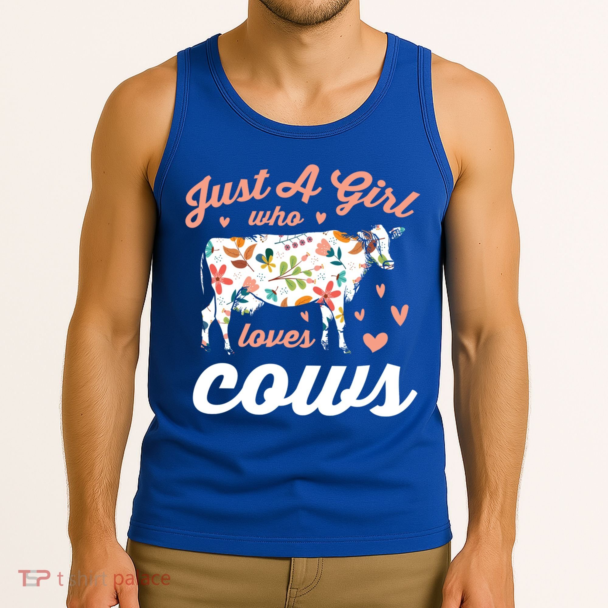Just A Girl Who Loves Cows Gift Tank Top