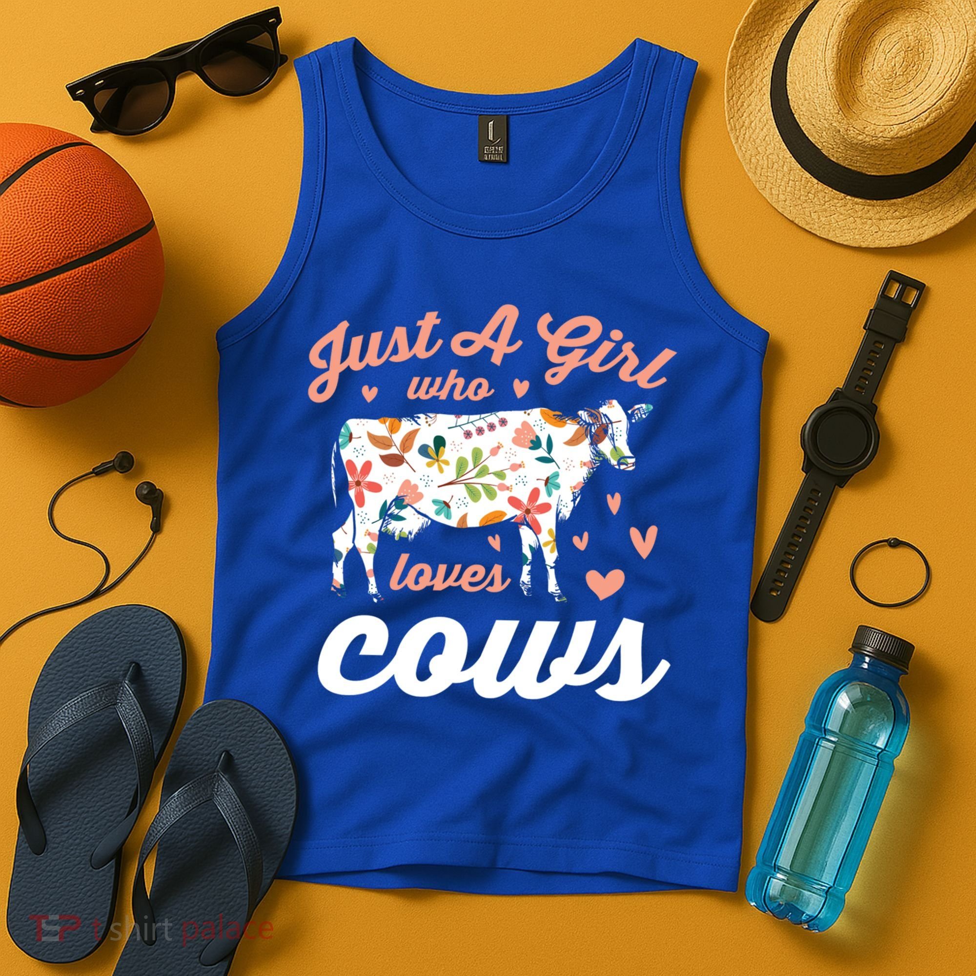 Just A Girl Who Loves Cows Gift Tank Top