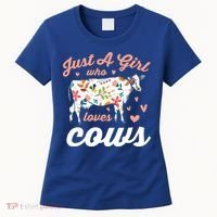 Just A Girl Who Loves Cows Gift Women's T-Shirt thumb 0