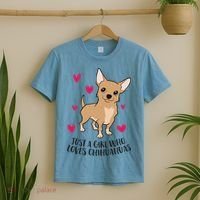 Just A Girl Who Loves Chihuahuas Cute Chihuahua Girl Gift T-Shirt thumb 2