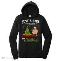 Just A Girl Who Loves Chickens And Christmas Women's Hoodie thumb 0
