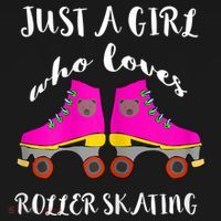 Just A Girl Who Loves Roller Skating Roller Skates Skaters Hoodie thumb 2
