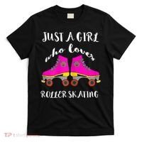 Just A Girl Who Loves Roller Skating Roller Skates Skaters T-Shirt thumb 0