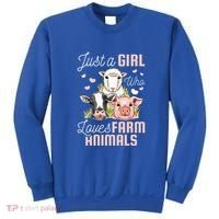 Just A Girl Who Loves Farm Animals Sweatshirt thumb 0