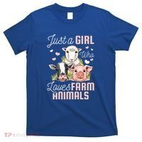 Just A Girl Who Loves Farm Animals T-Shirt thumb 0