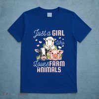 Just A Girl Who Loves Farm Animals T-Shirt thumb 5