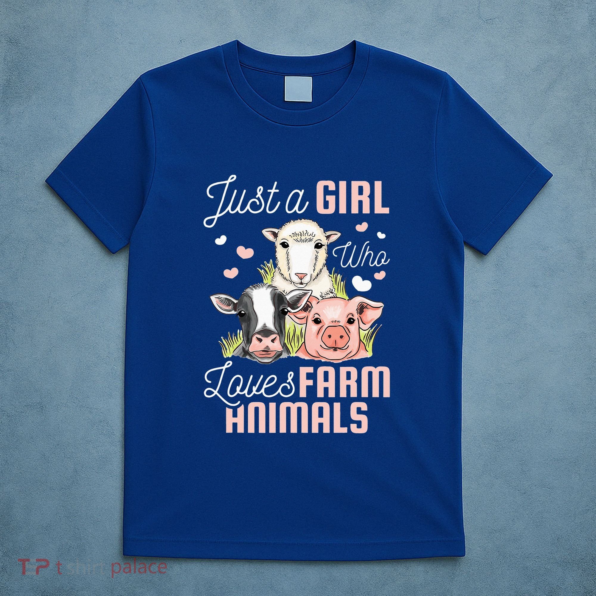 Just A Girl Who Loves Farm Animals T-Shirt