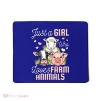 Just A Girl Who Loves Farm Animals Mousepad thumb 0