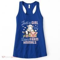 Just A Girl Who Loves Farm Animals Women's Tank Top thumb 0