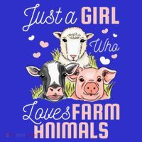 Just A Girl Who Loves Farm Animals Women's Tank Top thumb 5