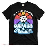 Just A Girl Who Loves Sunshine & Pickleball T-Shirt thumb 0