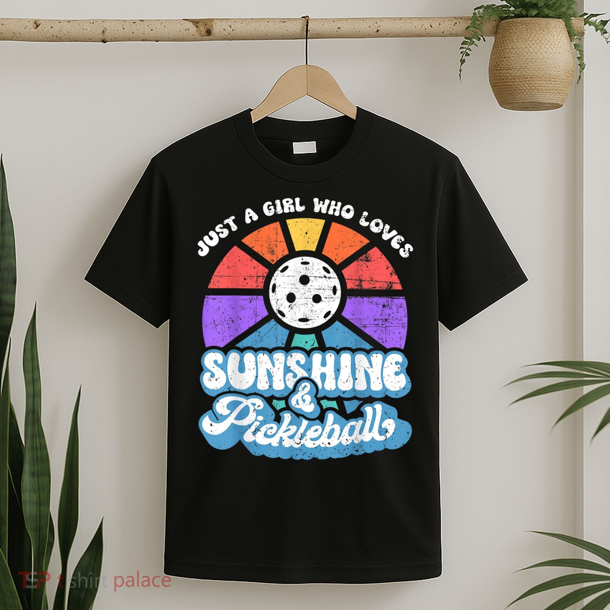 Just A Girl Who Loves Sunshine & Pickleball T-Shirt
