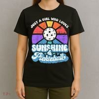 Just A Girl Who Loves Sunshine & Pickleball T-Shirt thumb 4
