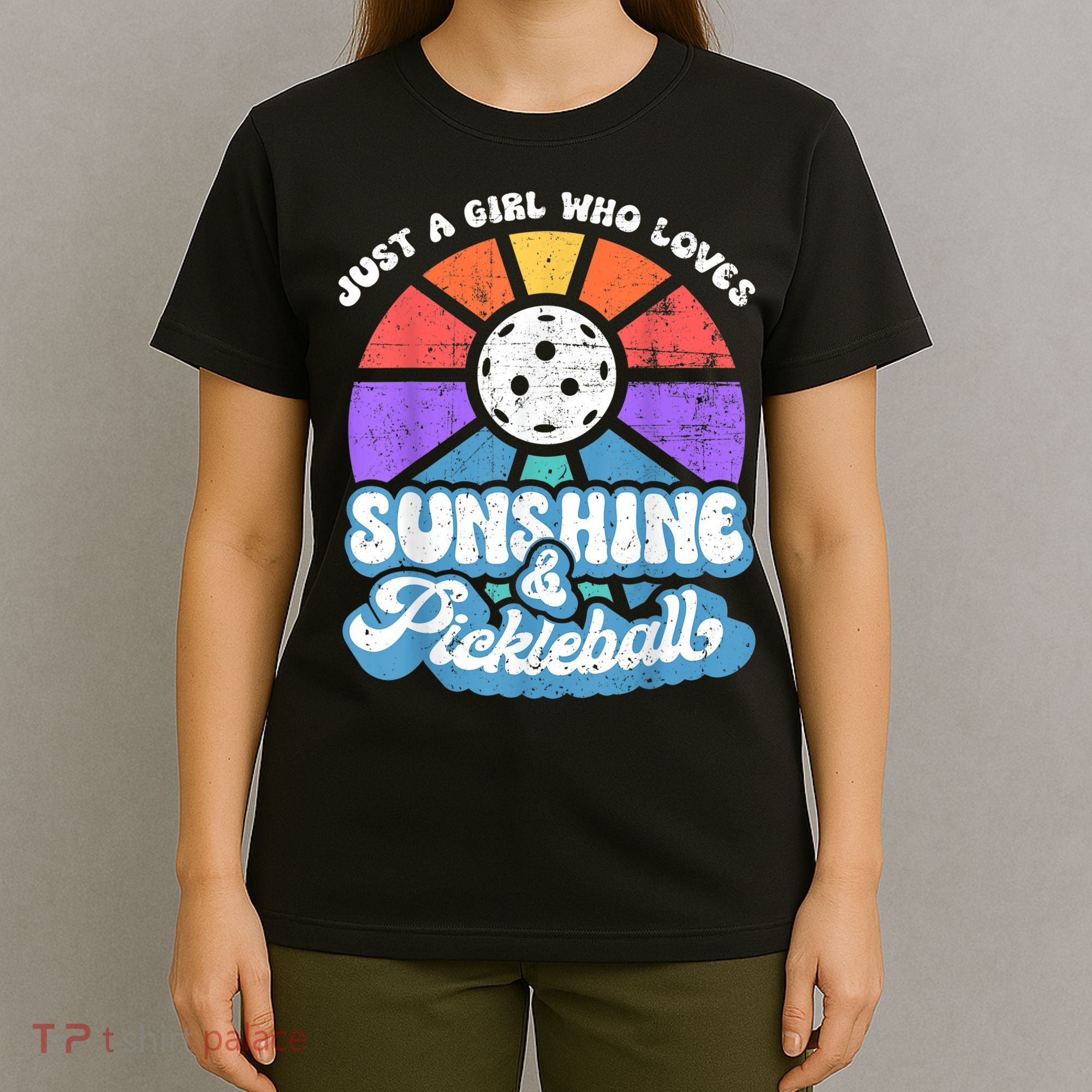 Just A Girl Who Loves Sunshine & Pickleball T-Shirt
