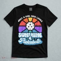 Just A Girl Who Loves Sunshine & Pickleball T-Shirt thumb 5