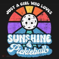 Just A Girl Who Loves Sunshine & Pickleball Women's Hoodie thumb 2