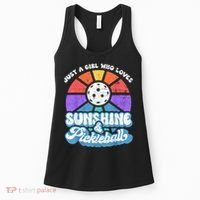 Just A Girl Who Loves Sunshine & Pickleball Women's Tank Top thumb 0
