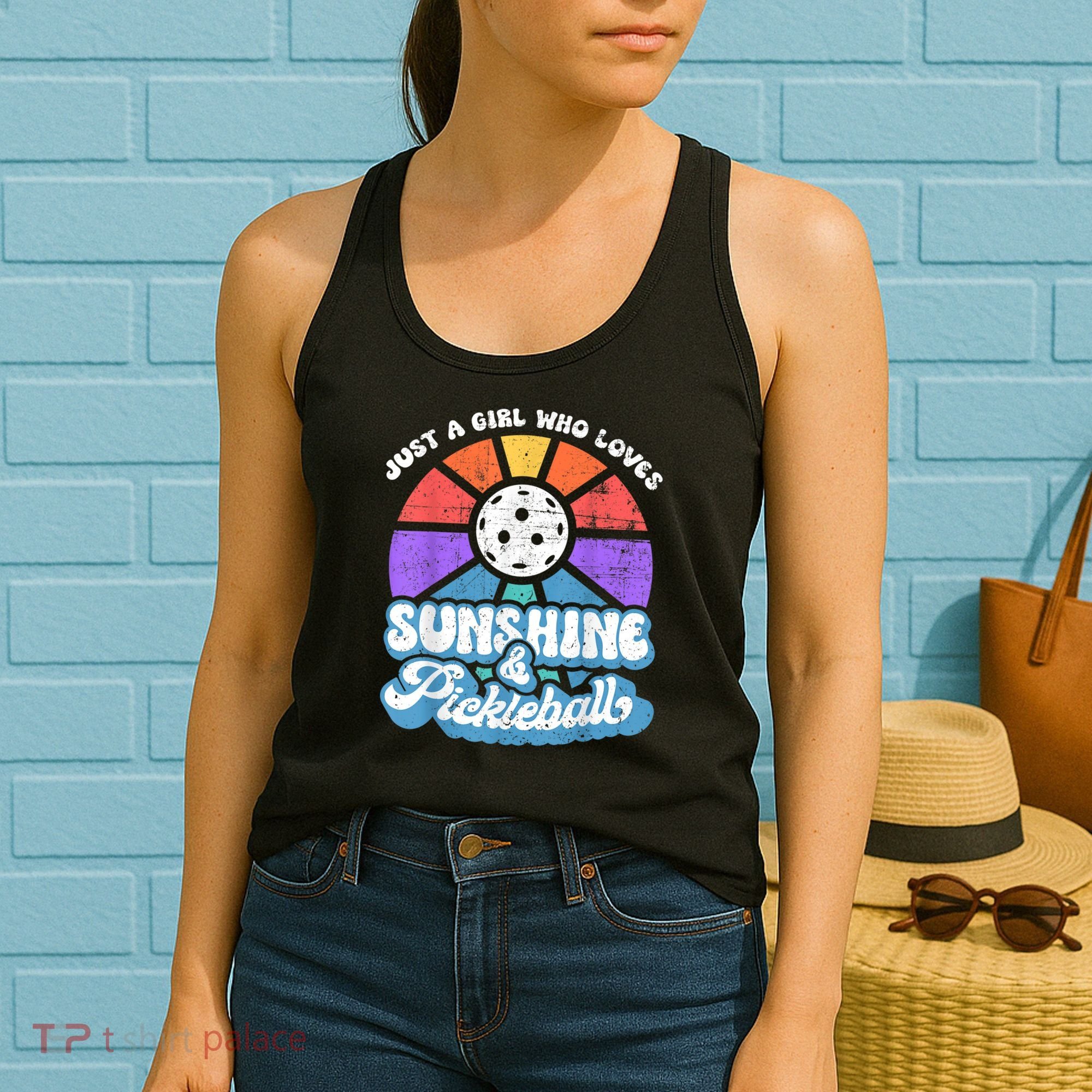 Just A Girl Who Loves Sunshine & Pickleball Women's Tank Top
