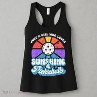 Just A Girl Who Loves Sunshine & Pickleball Women's Tank Top thumb 3