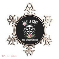 Just A Girl Who Loves Ladybugs Ornament thumb 0