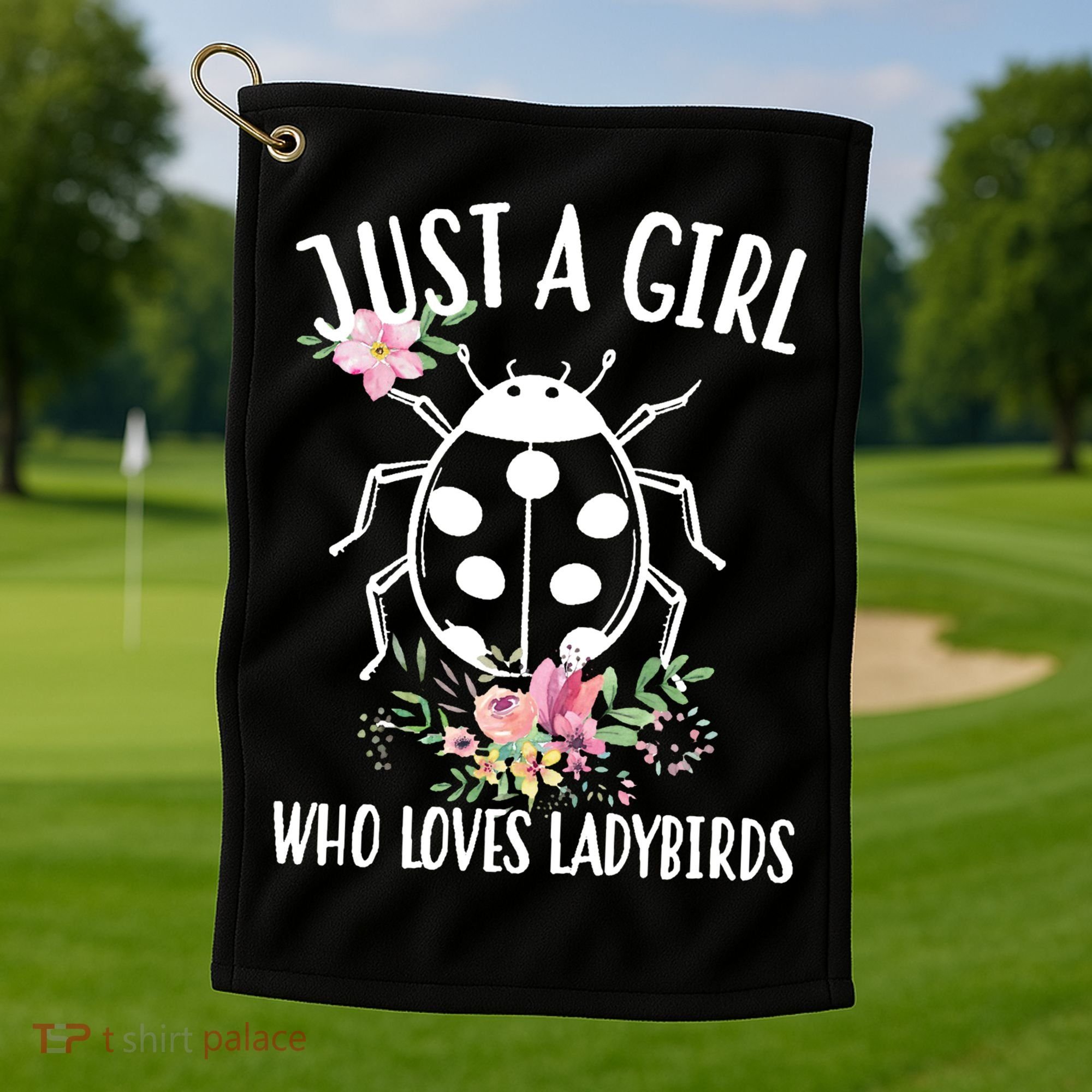 Just A Girl Who Loves Ladybugs Golf Towel