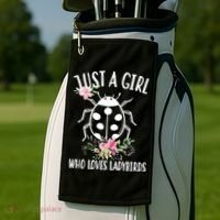 Just A Girl Who Loves Ladybugs Golf Towel thumb 2