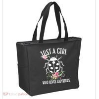 Just A Girl Who Loves Ladybugs Tote Bag thumb 2