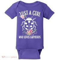 Just A Girl Who Loves Ladybugs Baby Bodysuit thumb 0