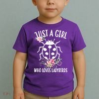 Just A Girl Who Loves Ladybugs Toddler T-Shirt thumb 2