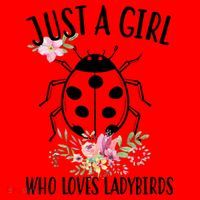 Just A Girl Who Loves Ladybugs Santa Hat thumb 1