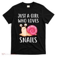 Just A Girl Who Loves Snails Cute Snail Girl T-Shirt thumb 0