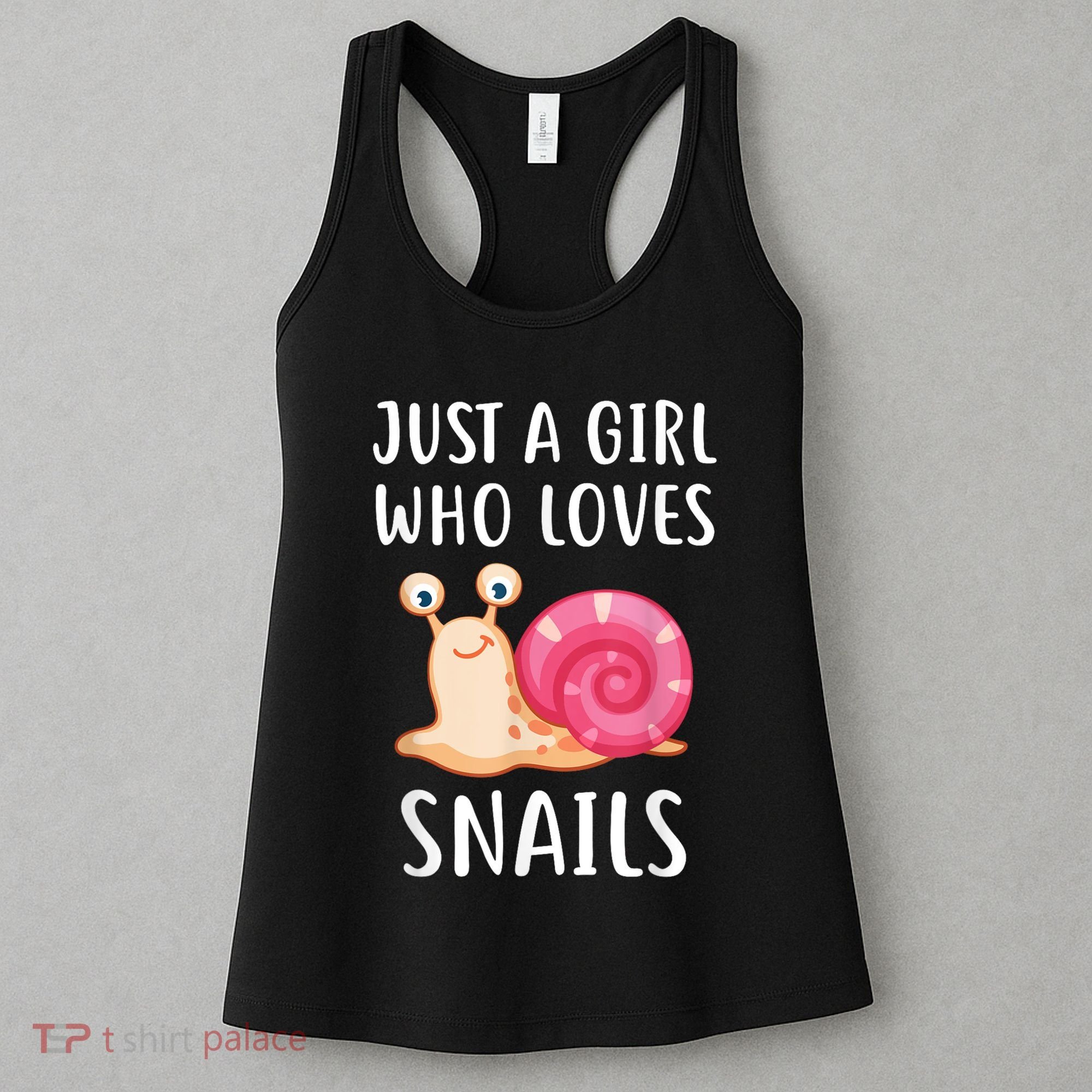 Just A Girl Who Loves Snails Cute Snail Girl Women's Tank Top