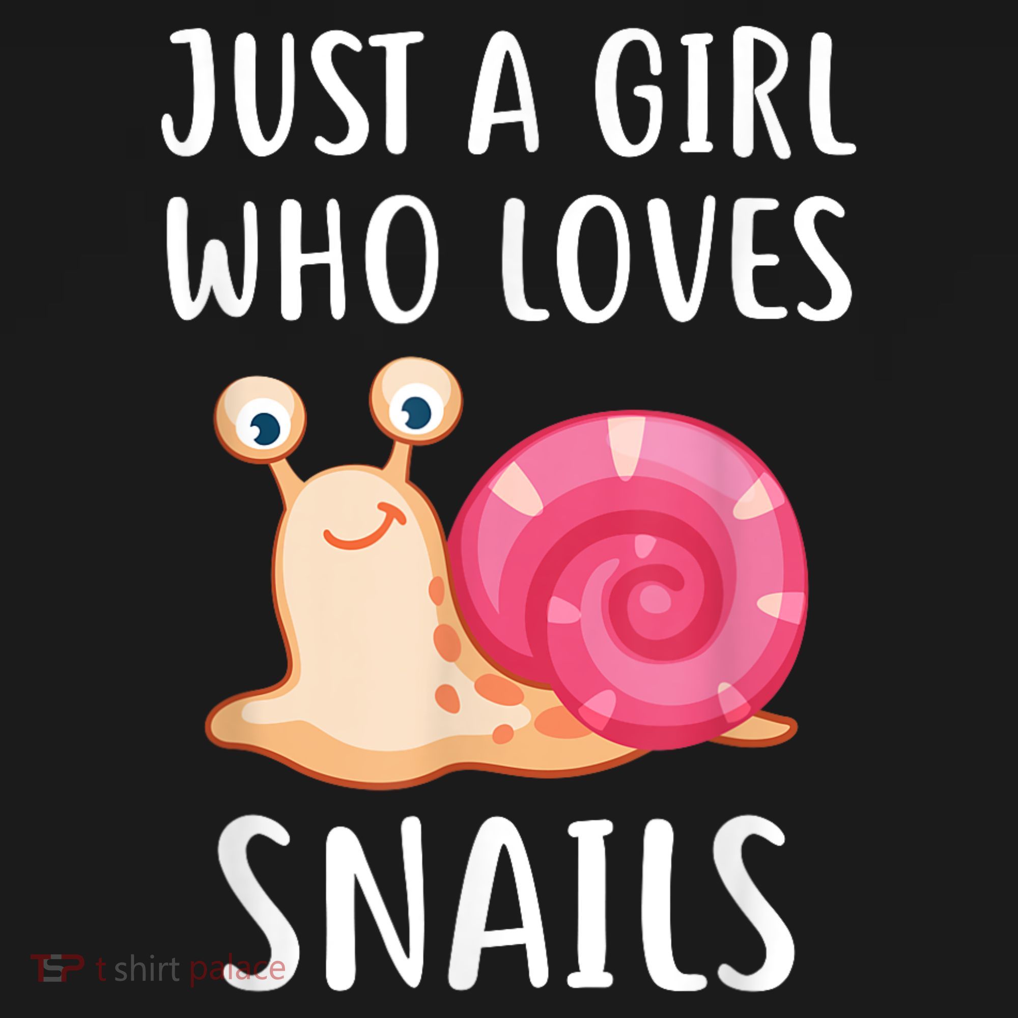 Just A Girl Who Loves Snails Cute Snail Girl Women's Tank Top