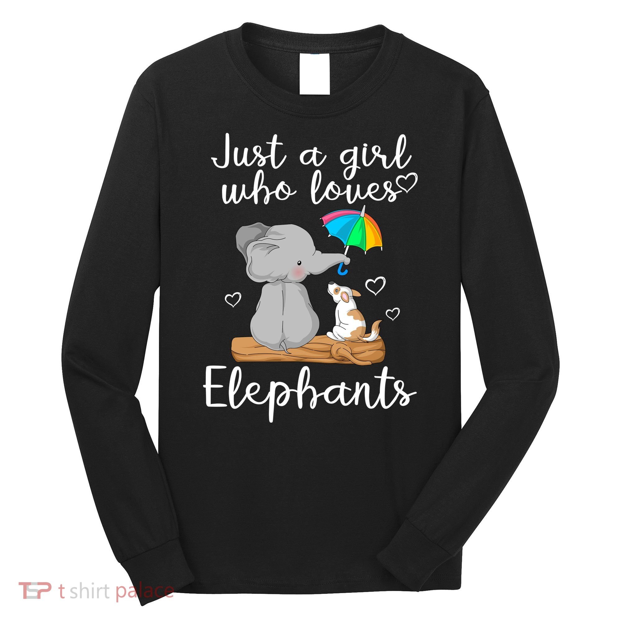 Just A Girl Who Loves Elephants Long Sleeve Shirt