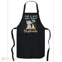 Just A Girl Who Loves Elephants Apron thumb 0