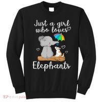 Just A Girl Who Loves Elephants Sweatshirt thumb 0