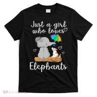 Just A Girl Who Loves Elephants T-Shirt thumb 0