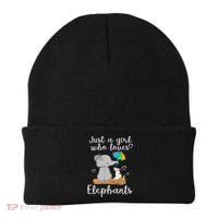 Just A Girl Who Loves Elephants Beanie thumb 0
