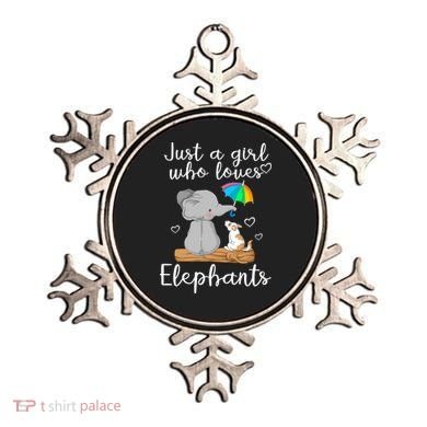Just A Girl Who Loves Elephants Ornament
