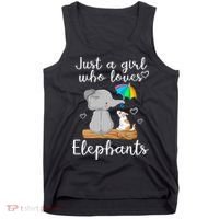 Just A Girl Who Loves Elephants Tank Top thumb 0