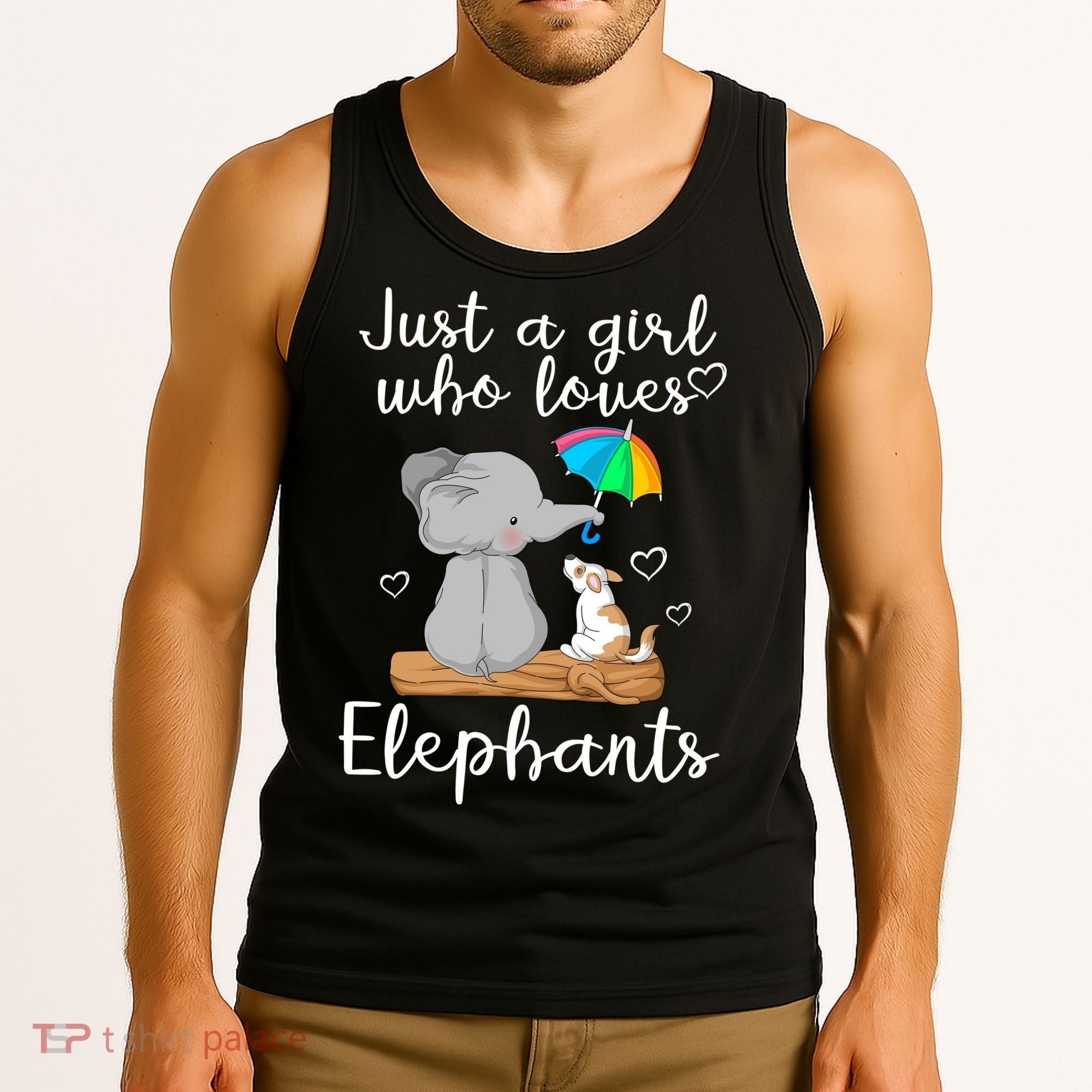 Just A Girl Who Loves Elephants Tank Top