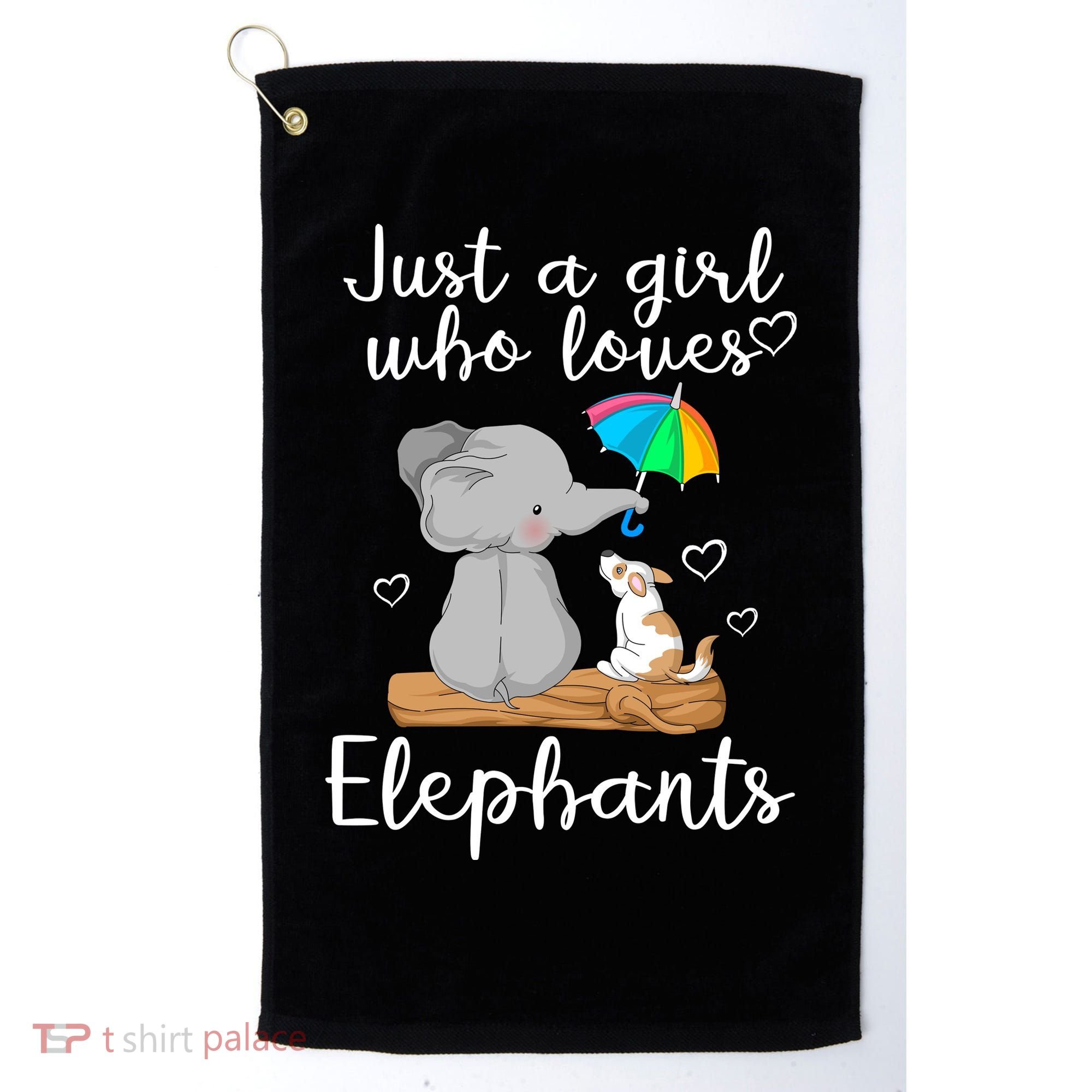 Just A Girl Who Loves Elephants Golf Towel