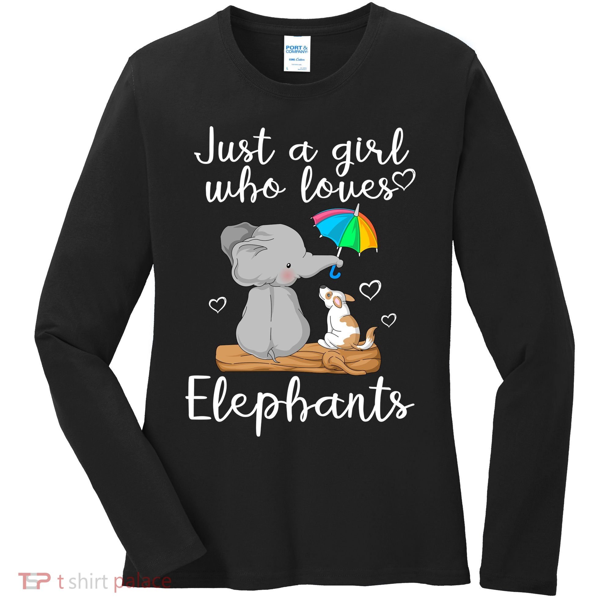 Just A Girl Who Loves Elephants Women's Long Sleeve Shirt