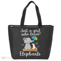 Just A Girl Who Loves Elephants Tote Bag thumb 0