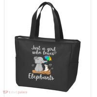 Just A Girl Who Loves Elephants Tote Bag thumb 3