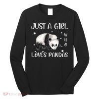 Just A Girl Who Loves Pandas Long Sleeve Shirt thumb 0