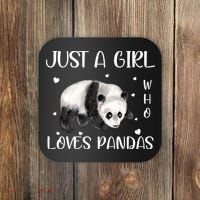 Just A Girl Who Loves Pandas Coaster thumb 0